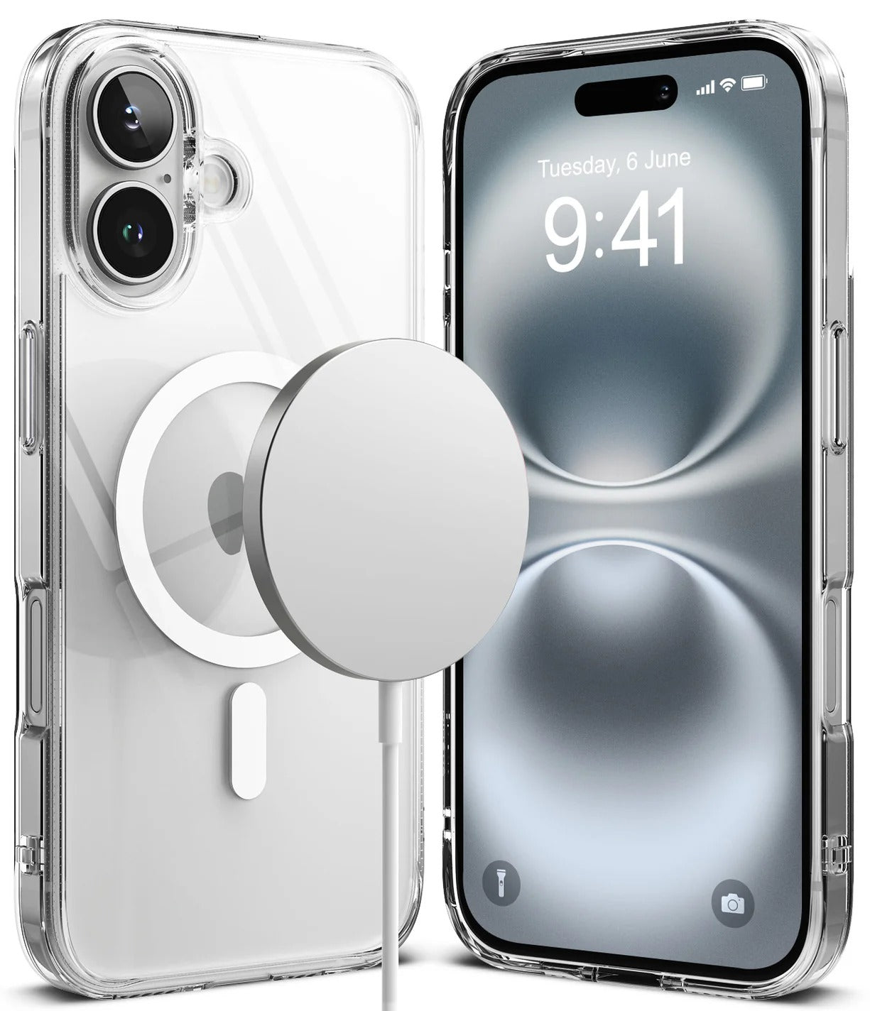 Transparent Mobilskal iPhone 16